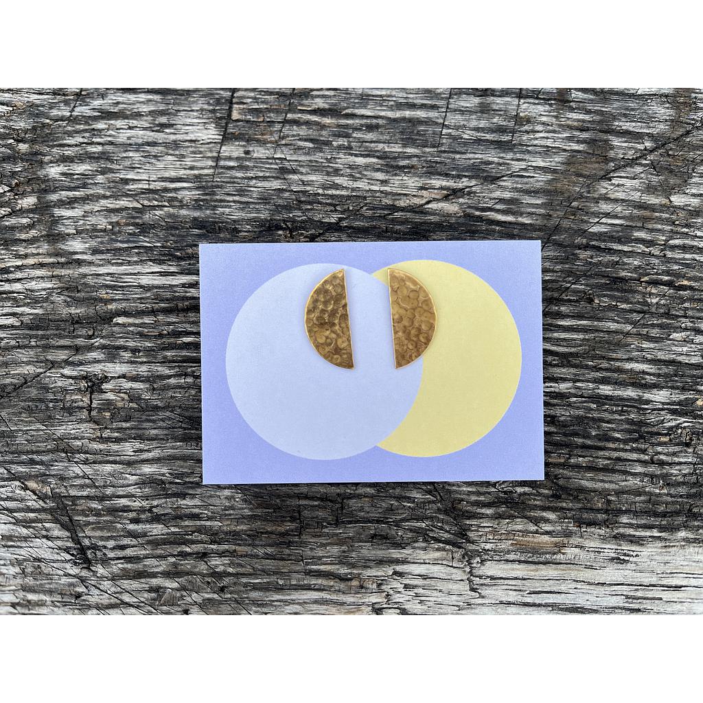 Ohrringe Halbkreis geklöppelt 