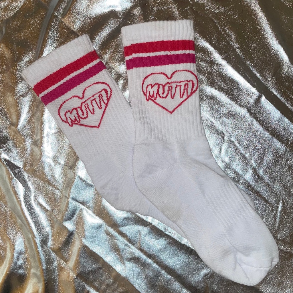 Mutti Socken Weiß