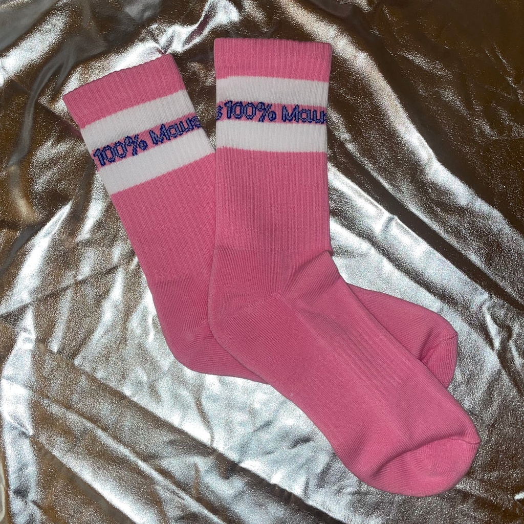 100% Maus Socken Pink