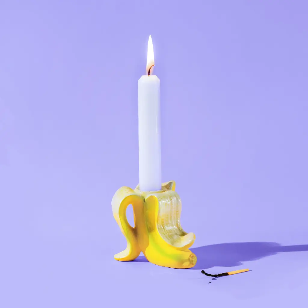 Bananen Kerzenständer