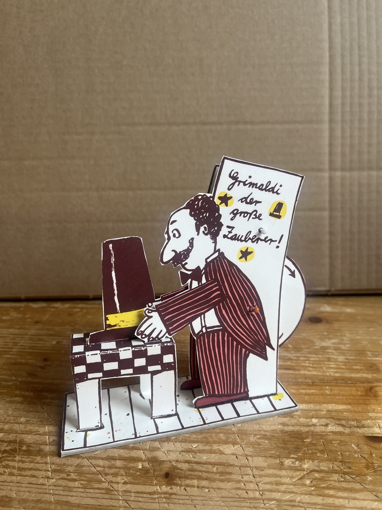 Bastelbogen Grimaldi der große Zauberer