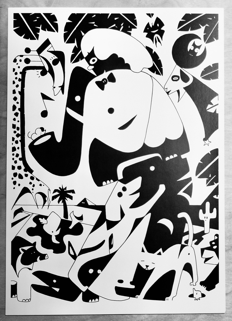 Druckgrafik "Emil" A4