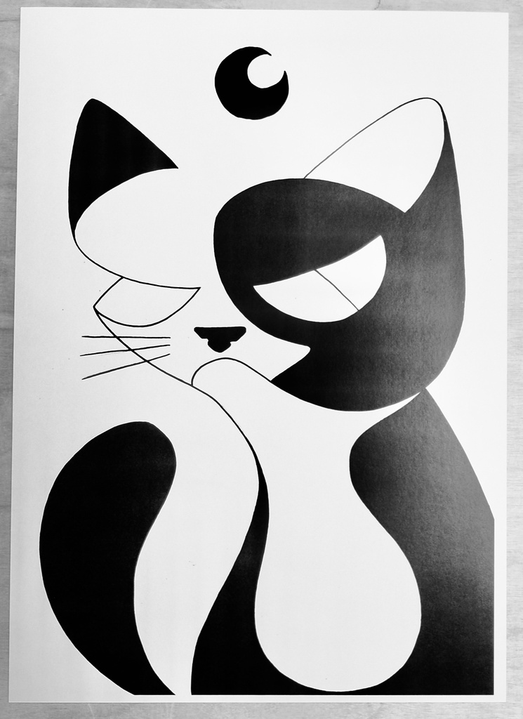 Druckgrafik "Grumpy" A4