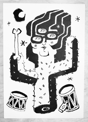 [PR/04873] Druckgrafik "Cactus" A3