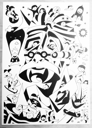 [PR/04889] Druckgrafik "Ali" A4