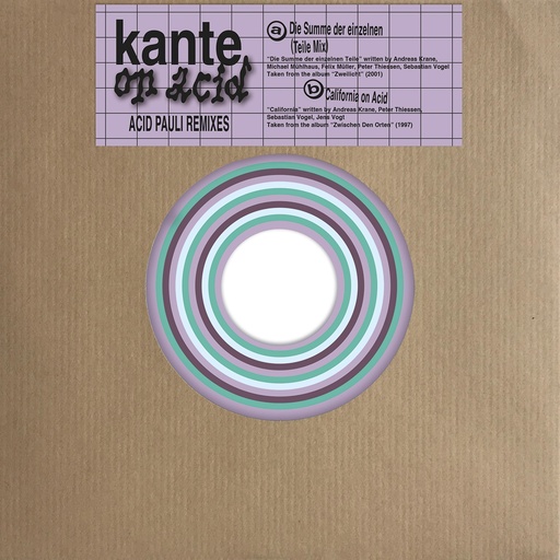 [PR/05167] Kante On Acid (Acid Pauli Remixes)