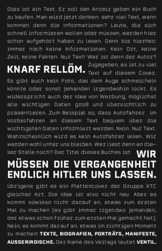 [HP004869] Wir müssen die Vergangenheit endlich Hitler uns lassen 